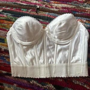 Elegant White Bustier Top